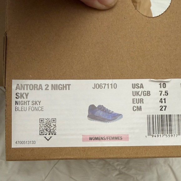 W’s Merrell Antora 2 Night Sky NIB sz 10 - Picture 2 of 5